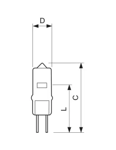Philips Capsuleline 50W GY6.35 halogen bulb White 2